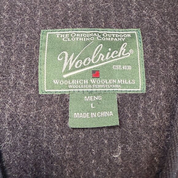 Vintage WOOLRICH Full-zip Wool Utility Pinstripe Gray Vest Large - Picture 11 of 11